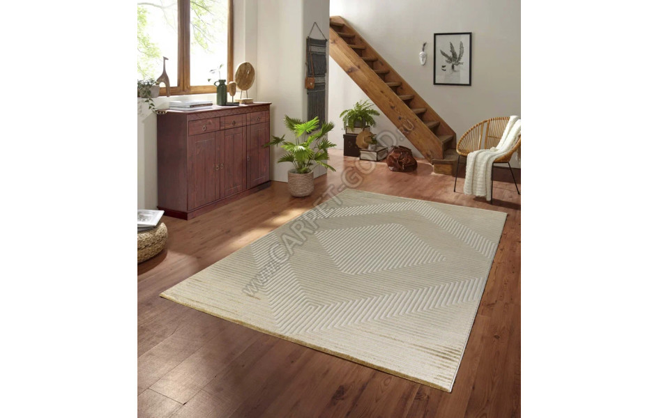 Рельефный турецкий ковер Dallas 0B913A CREAM_D.BEIGE