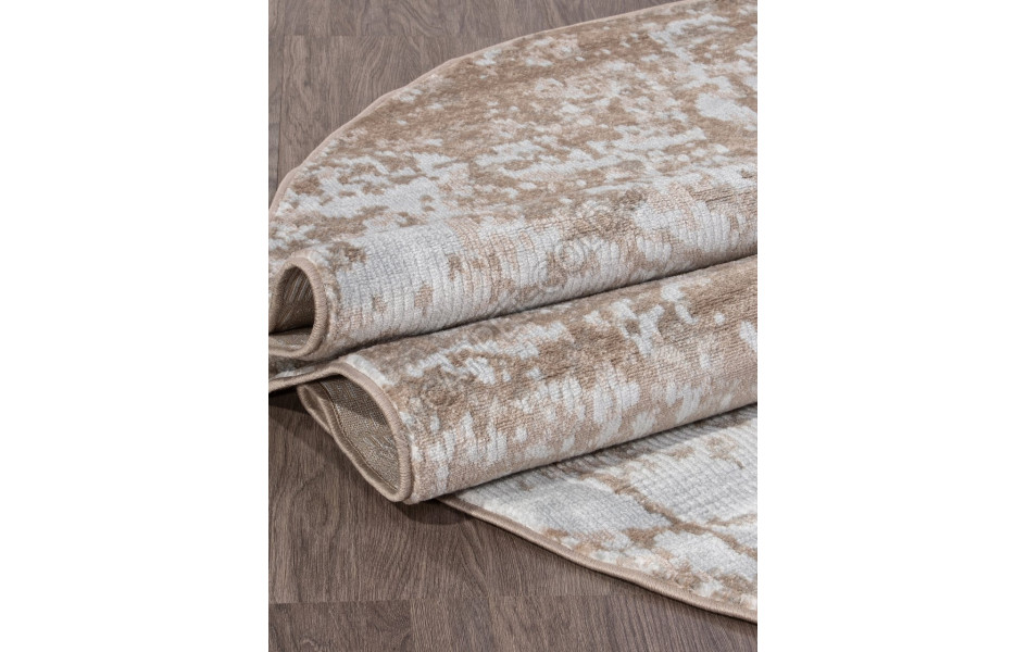 Ковер F041 - BEIGE - Овал - коллекция TORNADO