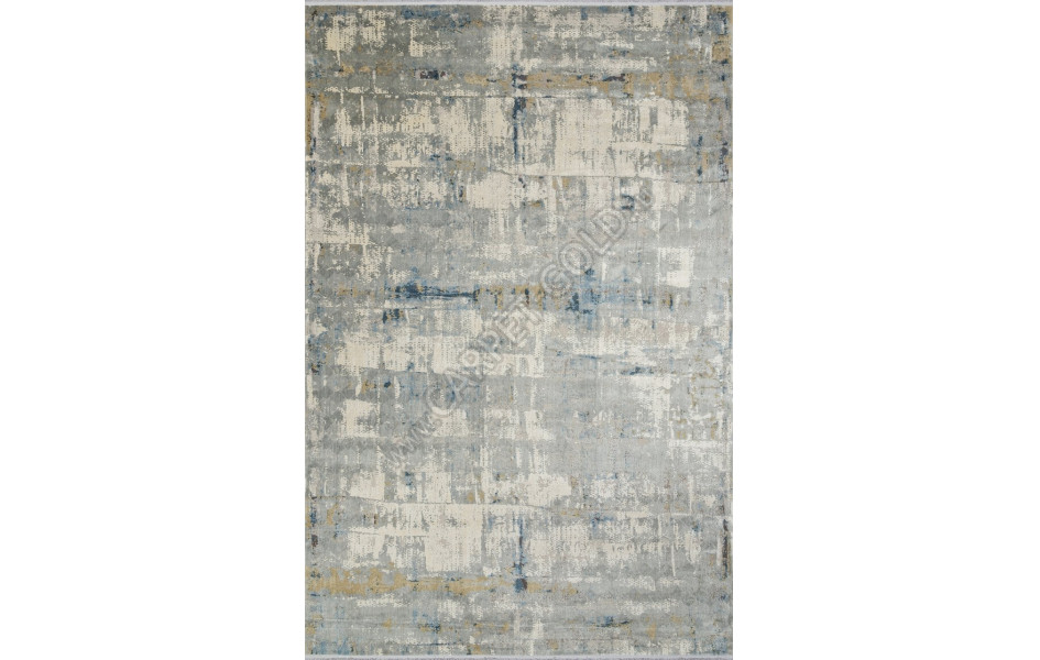 Ковер C105AB - GREY / YELLOW - Прямоугольник - коллекция EMPEROS