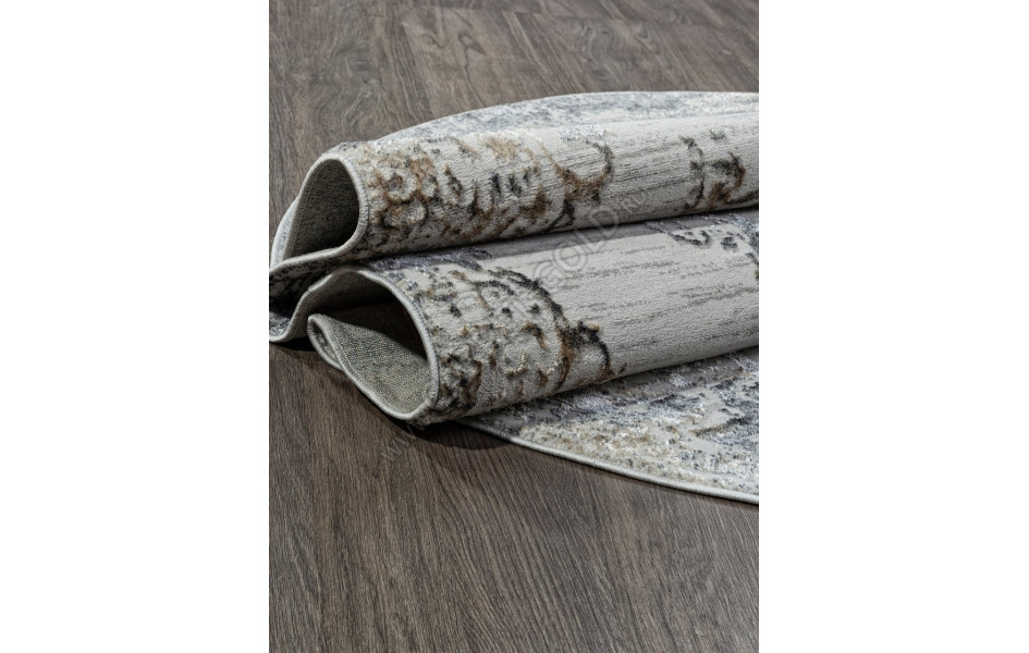 Ковер 02469H - D.GREY / GREY - Овал - коллекция SAFARI