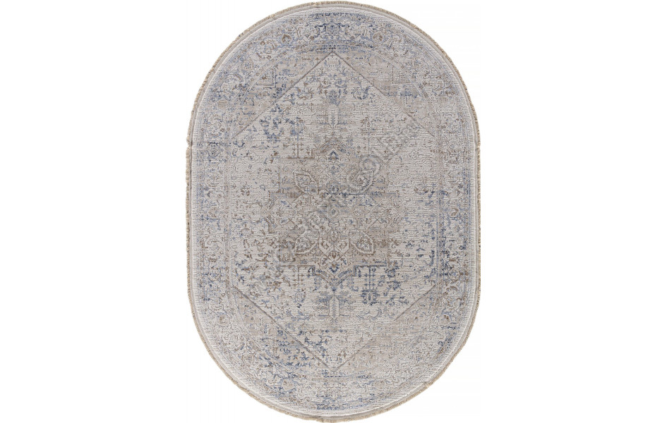 Ковер 35983Z - CREAM / CREAM - Овал - коллекция MELODY